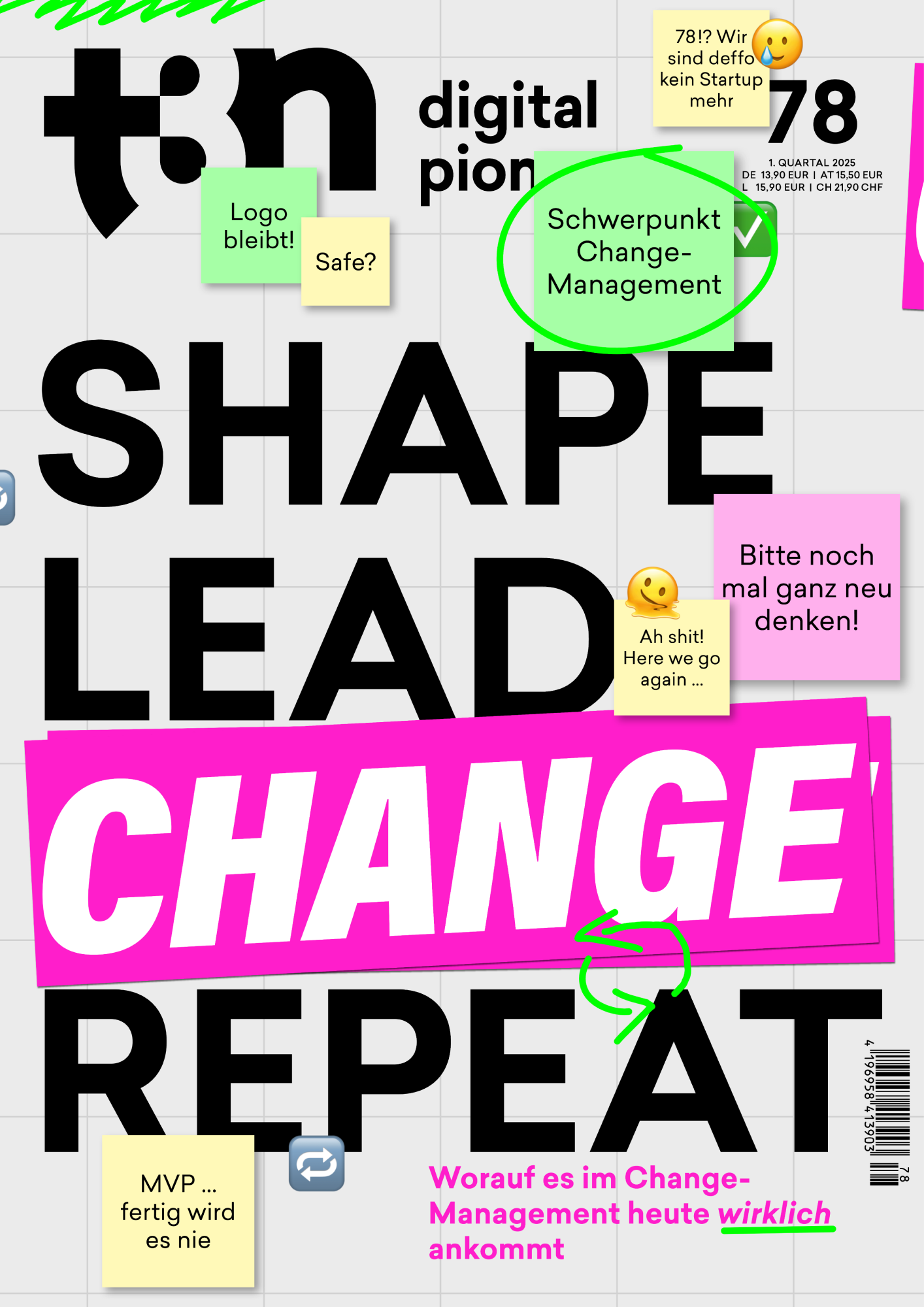 t3n 78 – Shape, Lead, Change, Repeat