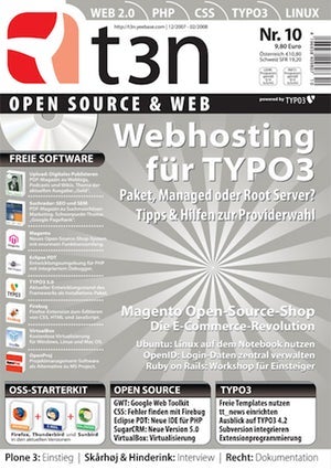 t3n 10 – Webhosting für TYPO3 - Paket, Managed oder Root Server? Tipps & Hilfe zur Provide