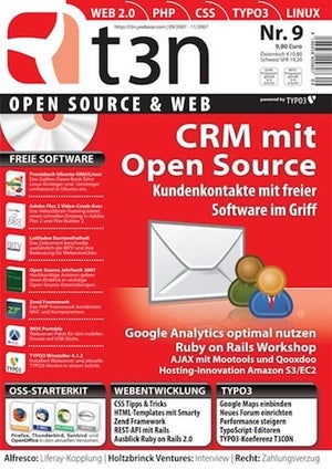 t3n 09 – CRM mit Open Source - Kundenkontakte mit freier Software im Griff